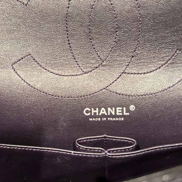 Chanel Large plum color 2.55 iconic classic double flap - Picture 9 of 13